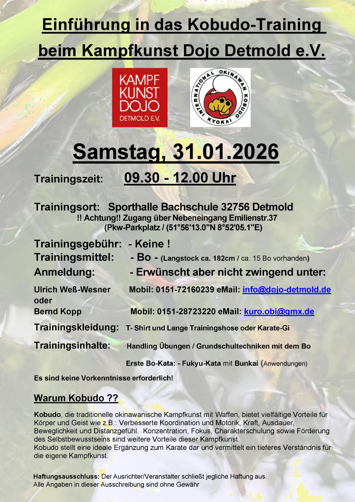 2026 01 31 Kobudo Detmold