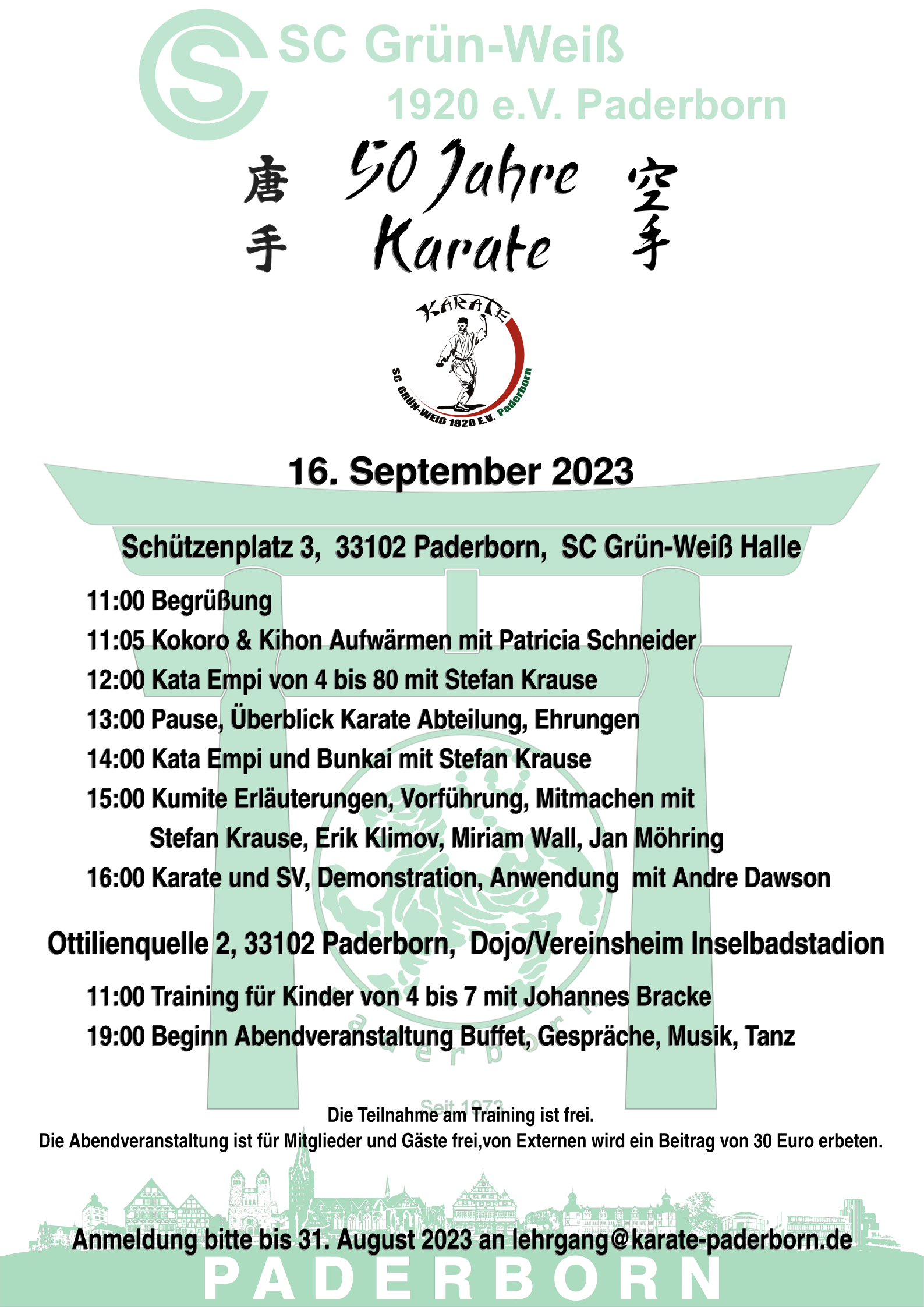 50 Jahre Karate Paderborn