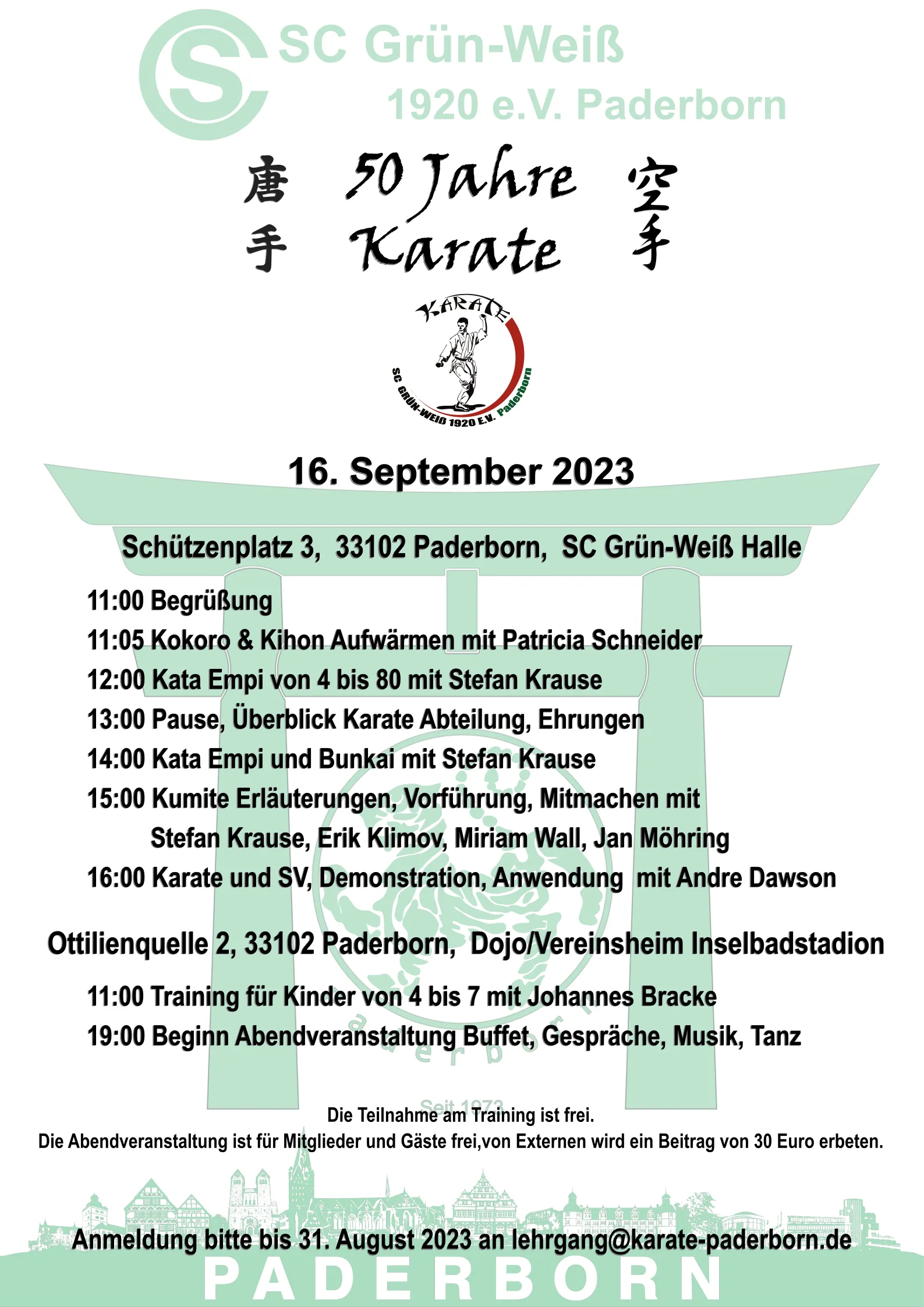 50 Jahre Karate Paderborn